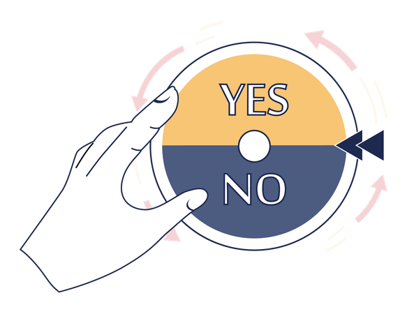 Choose yes and or  Illustration