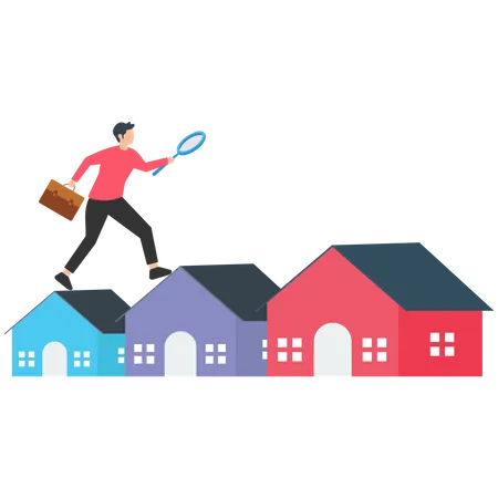 Choosing a new home  Illustration