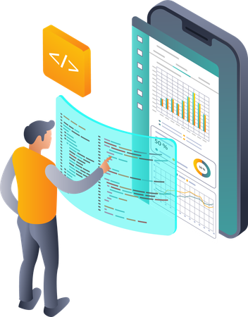 Choosing the Best Programming Language for Technology Data Analysis  Illustration