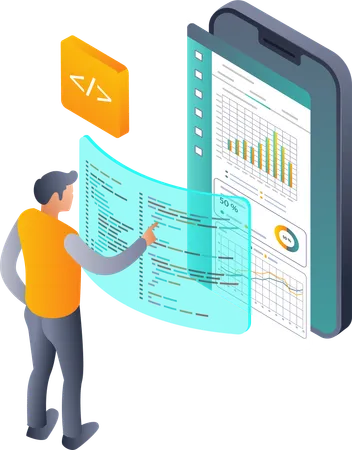 Choosing the Best Programming Language for Technology Data Analysis  Illustration