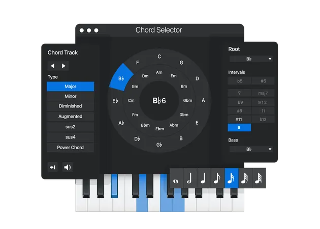 Chord selector panel  Illustration