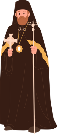 Christian church bishop  Illustration