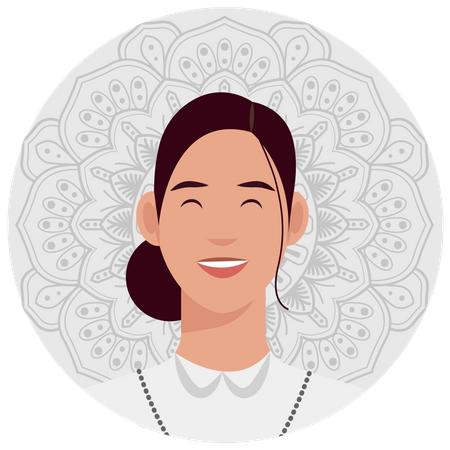 Christian female  Illustration