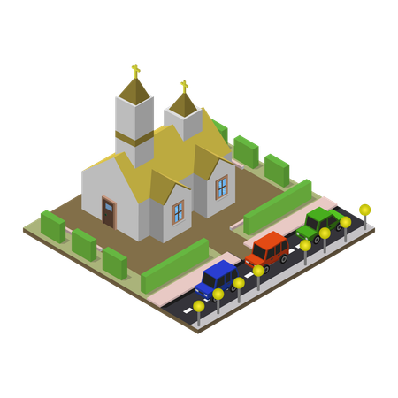 Christian House  Illustration