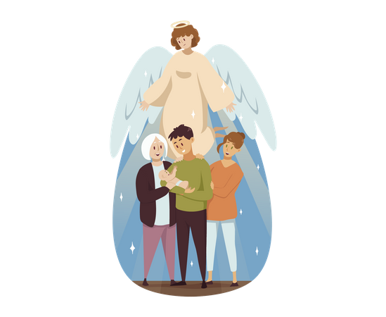 Christian people  Illustration