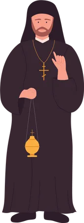 Christian Priest  Illustration
