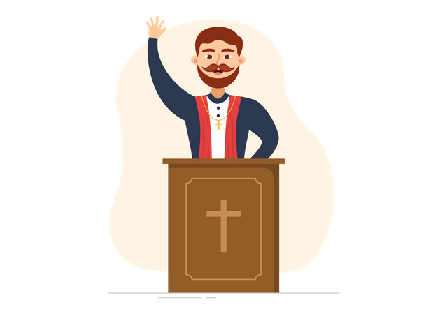 Christian Religious Leader  Illustration