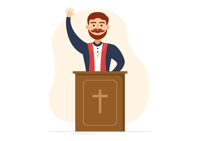 Christian Religious Leader  Illustration