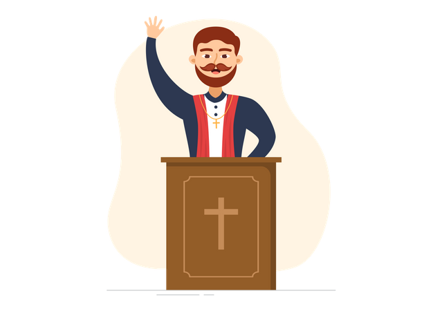 Christian Religious Leader  Illustration