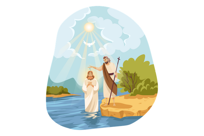 Christian story  Illustration