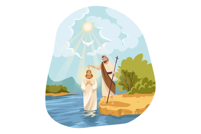 Christian story  Illustration