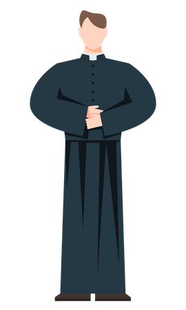 Christlicher Priester  Illustration