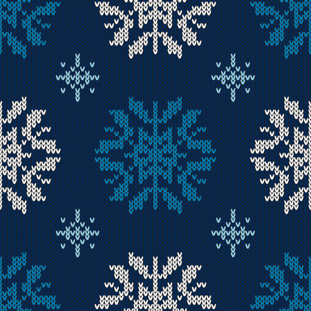 Christmas abstract knitted pattern Illustration