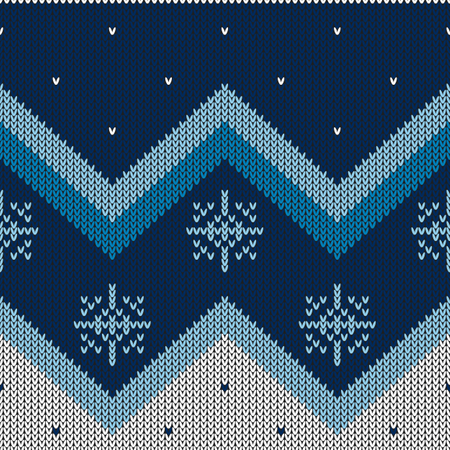 Christmas abstract knitted pattern Illustration