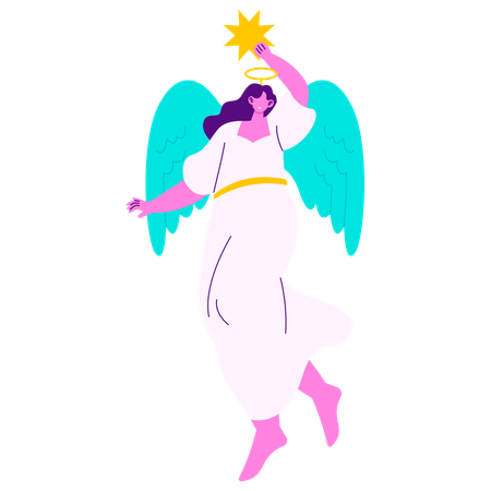 Christmas Angel  Illustration