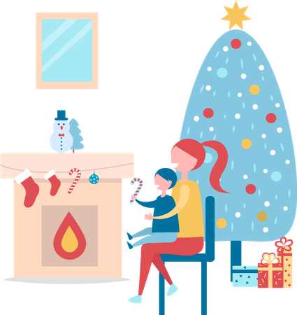 Christmas Atmosphere  Illustration