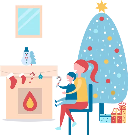 Christmas Atmosphere  Illustration