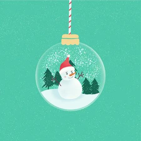 Christmas Ball Ornament Illustration