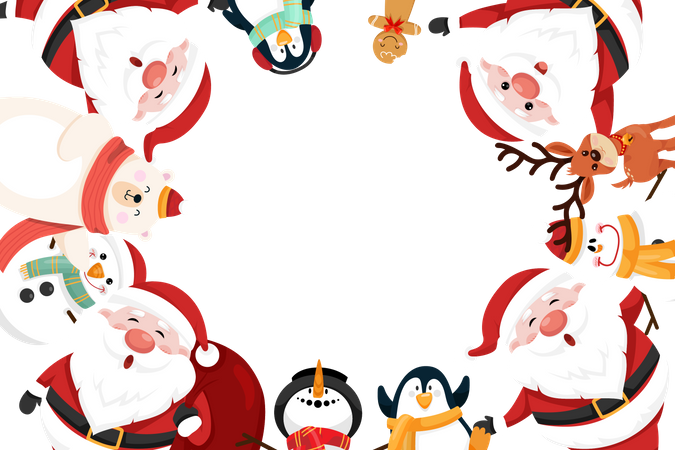 Christmas Banner Decoration  Illustration