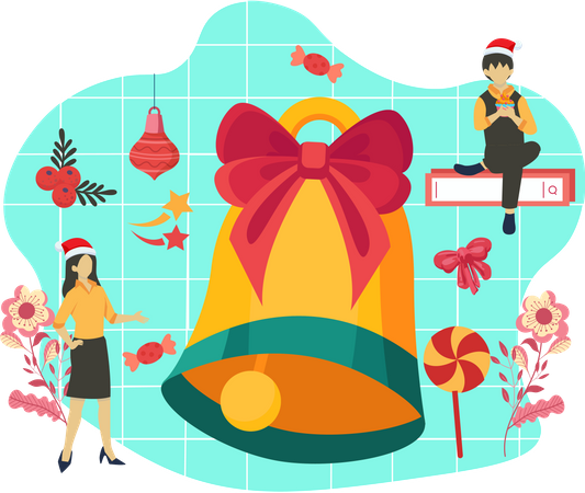 Christmas bell  Illustration