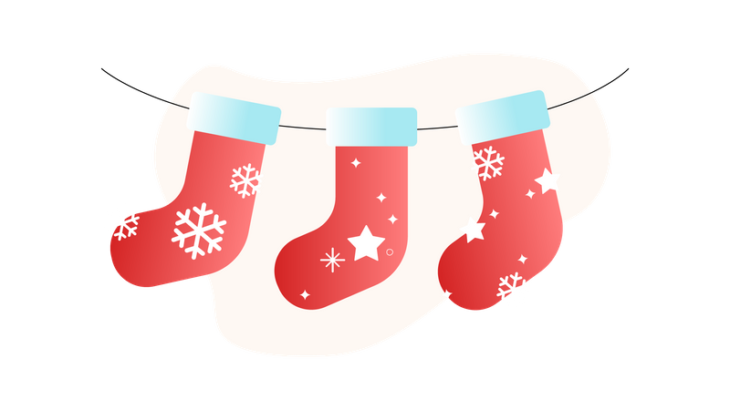 Christmas Boots Illustration