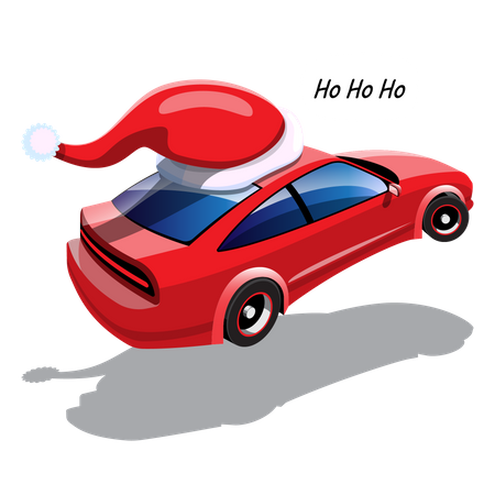 Christmas car Illustration