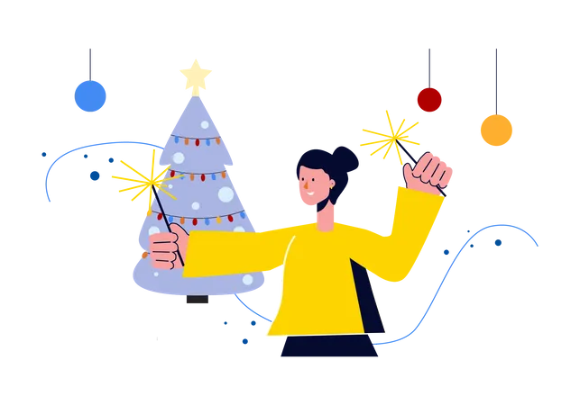 Christmas celebration Illustration