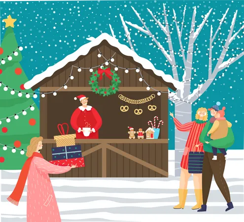 Christmas Celebration Illustration