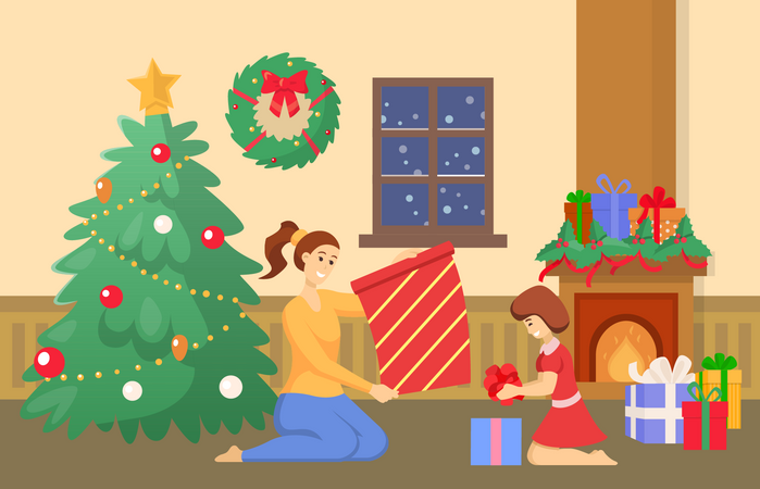 Christmas Celebration Illustration