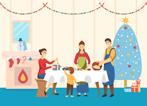 Christmas Celebration  Illustration