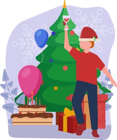 Christmas Celebration  Illustration