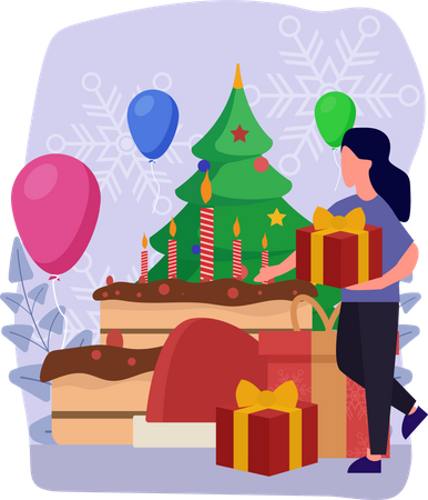 Christmas Celebration  Illustration