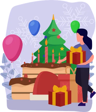 Christmas Celebration  Illustration