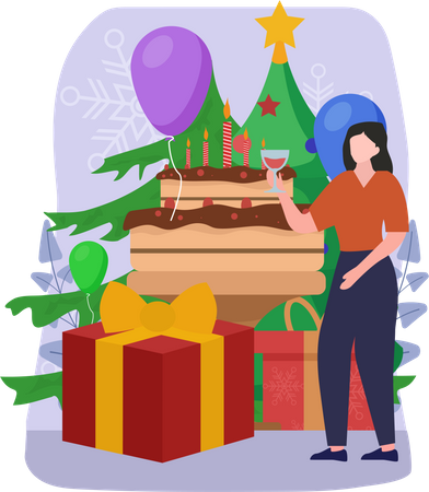 Christmas Celebration  Illustration