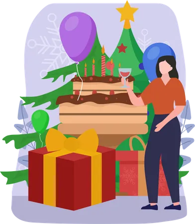 Christmas Celebration  Illustration