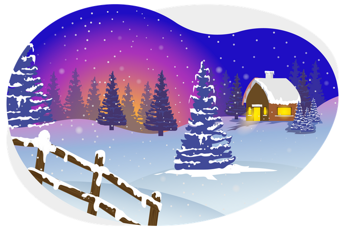 Christmas days  Illustration