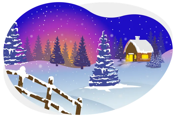 Christmas days  Illustration