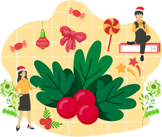 Christmas decoration Illustration