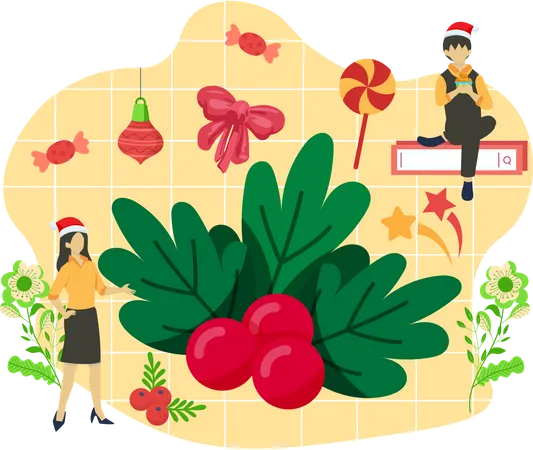 Christmas decoration Illustration