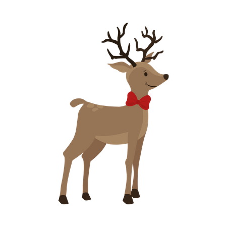 Christmas Deer  Illustration