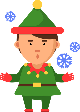 Christmas elf  Illustration