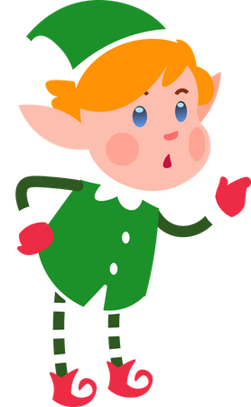 Christmas Elf  Illustration