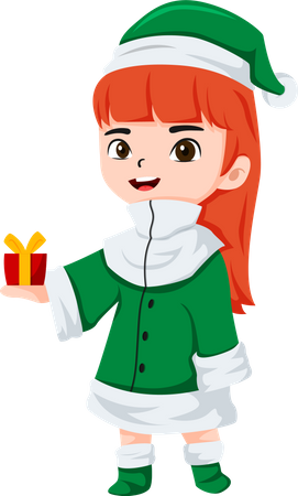 Christmas Elf  Illustration