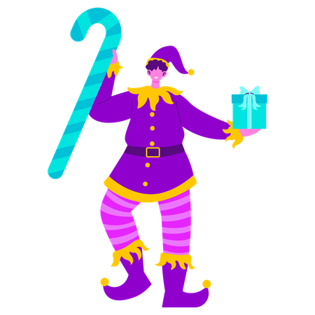 Christmas Elf  Illustration