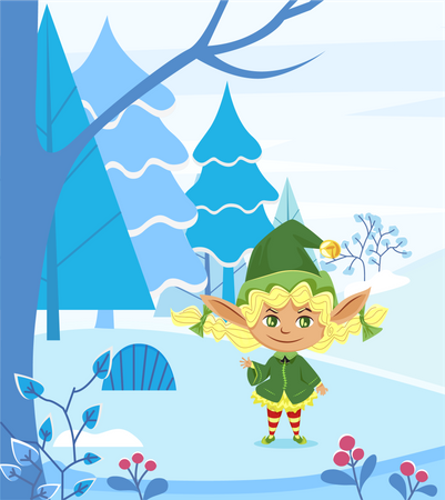 Christmas elf  Illustration