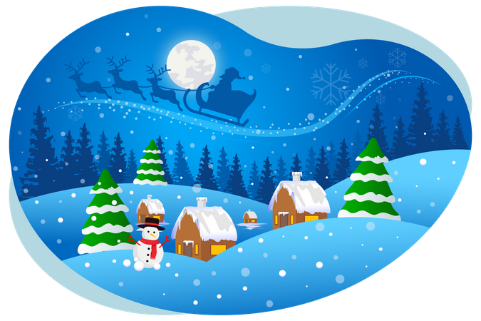 Christmas eve  Illustration