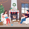 christmas eve illustration