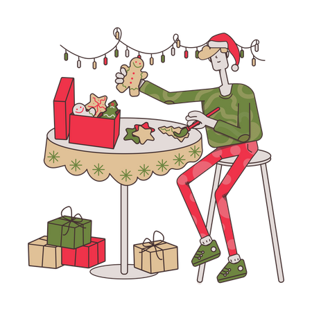 Christmas gift Illustration