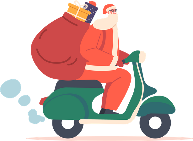 Christmas Gifts Delivery Service  Illustration