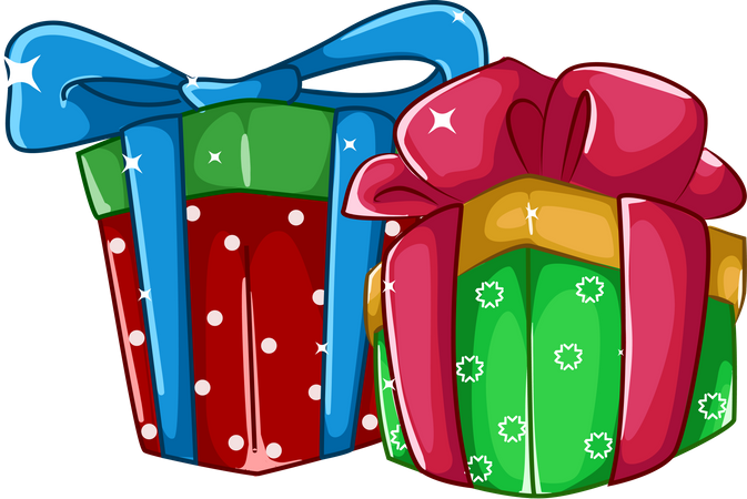 Christmas gifts  Illustration